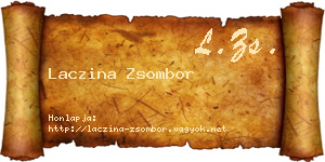 Laczina Zsombor névjegykártya